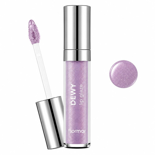 لیپ گلاس براق فلورمار مدل Dewy Glaze شماره 25 رنگ یاسی شاین